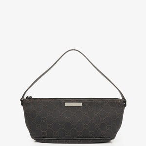Gucci Brown Baguette Pochette Boat Bag