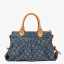 Louis Vuitton Neo Cabby MM Monogram Blue Denim Bag
