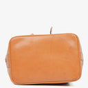 Celine Vintage Macadam Triomphe Brown Drawstring Bucket Bag