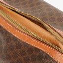 Celine Vintage Macadam Triomphe Brown Drawstring Bucket Bag