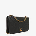 Chanel Classic Full Flap Bag Black Quilted Lambskin 24K Gold-Plated Hardware
