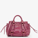 Miu Miu Vitello Dark Pink Satchel Bag