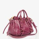 Miu Miu Vitello Dark Pink Satchel Bag
