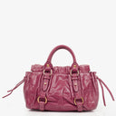 Miu Miu Vitello Dark Pink Satchel Bag