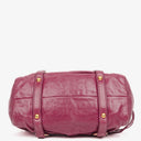 Miu Miu Vitello Dark Pink Satchel Bag