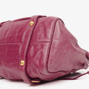 Miu Miu Vitello Dark Pink Satchel Bag