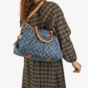 Louis Vuitton Neo Cabby MM Monogram Blue Denim Bag