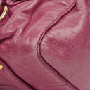Miu Miu Vitello Dark Pink Satchel Bag