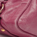 Miu Miu Vitello Dark Pink Satchel Bag