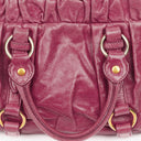 Miu Miu Vitello Dark Pink Satchel Bag