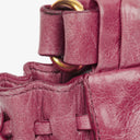 Miu Miu Vitello Dark Pink Satchel Bag