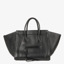 Celine Medium Luggage Black Leather Handbag