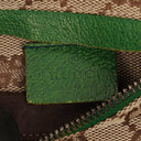 Gucci GG Multicolour Beige/Green Monogram Canvas Belt Bag