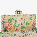 Chanel Vintage Classic Floral Print Quilted Canvas Single Flap Bag
