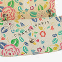 Chanel Vintage Classic Floral Print Quilted Canvas Single Flap Bag