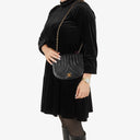 Chanel Half-Moon In Black Quilted Lambskin With 24K Gold-Plated Hardware