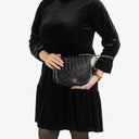 Chanel Half-Moon In Black Quilted Lambskin With 24K Gold-Plated Hardware