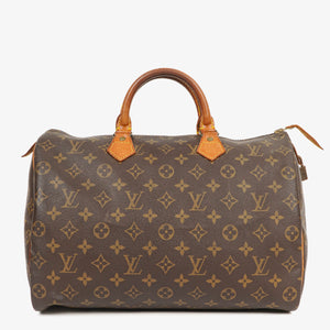 Louis Vuitton Speedy 35 Monogram Canvas Handbag