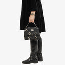 Chanel Black Quilted Canvas Coco ID Chain Bag