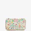 Chanel Vintage Classic Floral Print Quilted Canvas Single Flap Bag