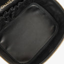 Chanel Black Leather Vanity Case