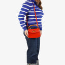 Gucci Convertible Bambus Obergriff Rote Leder Tasche