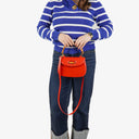 Gucci Convertible Bambus Obergriff Rote Leder Tasche