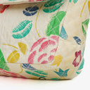 Chanel Vintage Classic Floral Print Quilted Canvas Single Flap Bag