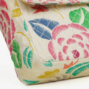Chanel Vintage Classic Floral Print Quilted Canvas Single Flap Bag