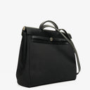 Hermes Herbag Canvas Vache Hunter Black MM 2 In 1 Bag