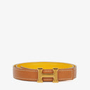 Hermes 19 mm Box Togo Yellow Gold H Belt