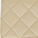 Chanel Small Classic Vintage Double Flap Bag Beige Satin 24K Gold-Plated Hardware