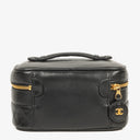 Chanel Black Leather Vanity Case