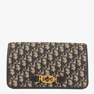 Christian Dior Navy Trotter Clutch