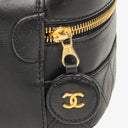 Chanel Black Leather Vanity Case