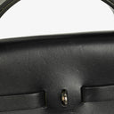 Hermes Herbag Canvas Vache Hunter Black MM 2 In 1 Bag