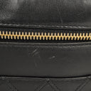 Chanel Black Leather Vanity Case