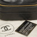 Chanel Black Leather Vanity Case
