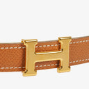 Hermes 19 mm Box Togo Yellow Gold H Belt