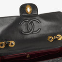 Chanel Maxi CC Classic Single Flap Maxi Logo Bag Black Quilted Lambskin 24K Gold-Plated Hardware