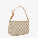 Louis Vuitton Pochette Accessoires Damier Azur Canvas Clutch Handbag