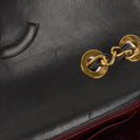 Chanel Maxi CC Classic Single Flap Maxi Logo Bag Black Quilted Lambskin 24K Gold-Plated Hardware