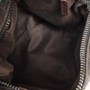 Gucci Brown GG Monogram Canvas and Leather Handbag