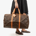 Louis Vuitton Sac Souple 55 Monogram Canvas Travel Bag