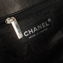 Chanel East West Chocolate Bar CC Patent Leather Shouder Bag Silver-Tone Hardware