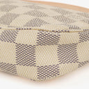 Louis Vuitton Pochette Accessoires Damier Azur Canvas Clutch Handbag