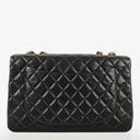 Chanel Maxi CC Classic Single Flap Maxi Logo Bag Black Quilted Lambskin 24K Gold-Plated Hardware