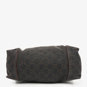 Gucci Brown GG Monogram Canvas and Leather Handbag