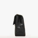 Chanel Maxi CC Classic Single Flap Maxi Logo Bag Black Quilted Lambskin 24K Gold-Plated Hardware