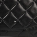 Chanel Maxi CC Classic Single Flap Maxi Logo Bag Black Quilted Lambskin 24K Gold-Plated Hardware